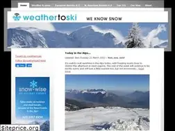 Sites similar to weathertoski.co.uk
