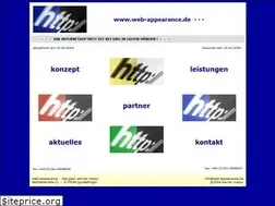 Sites similar to web-appearance.de