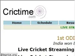 Sites similar to web.crictime.com