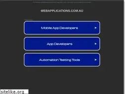 Sites similar to webapplications.com.au