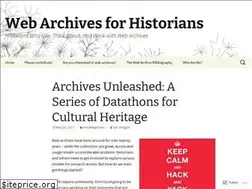 Sites similar to webarchivehistorians.org