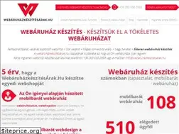 Sites similar to webaruhazkeszitesarak.hu