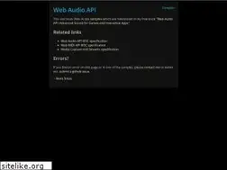 Sites similar to webaudioapi.com