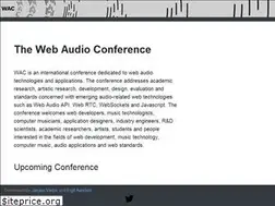 Sites similar to webaudioconf.com