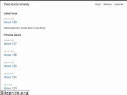 Sites similar to webaudioweekly.com