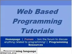 Sites similar to webbasedprogramming.com