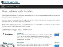 Sites similar to webbhotellen.org