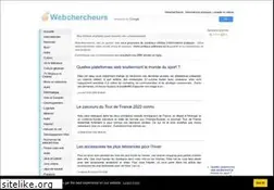 Sites similar to webchercheurs.com