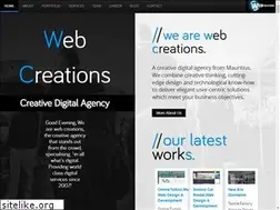 Sites similar to webcreations.mu