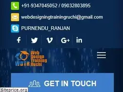 Sites similar to webdesigningtrainingruchi.com