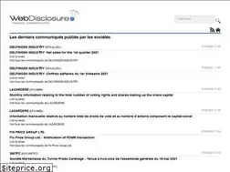 Sites similar to webdisclosure.fr