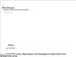 Sites similar to webdisrupt.com
