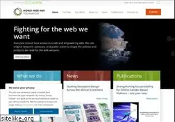 Sites similar to webfoundation.org