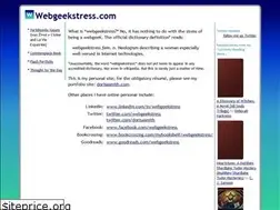 Sites similar to webgeekstress.com