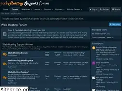 Sites similar to webhostingsupportforum.com