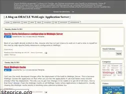 Sites similar to weblogicissuesolutions.blogspot.com