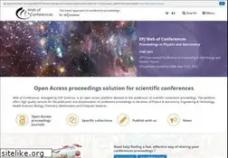 Sites similar to webofconferences.org