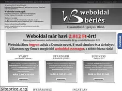 Sites similar to weboldal-berles.hu