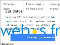 Sites similar to webosfritos.es