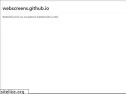Sites similar to webscreens.github.io