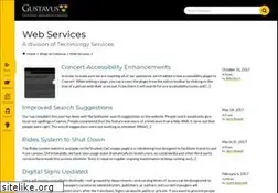 Sites similar to webservices.blog.gustavus.edu