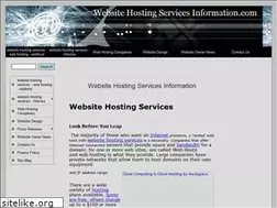 Sites similar to websitehostingservicesinformation.com