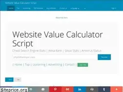 Sites similar to websitevaluecalculatorscript.com
