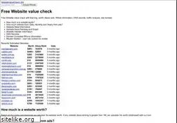 Sites similar to websitevaluecheck.info