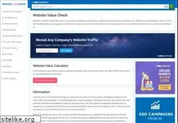 Sites similar to websitevaluecheck.net