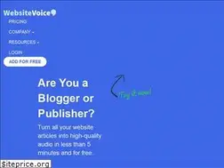 Sites similar to websitevoice.com