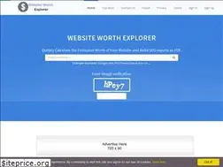 Sites similar to websiteworthexplorer.com