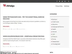 Sites similar to websnips.net
