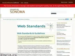 Sites similar to webstandards.sonoma-county.org