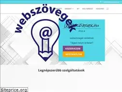 Sites similar to webszovegek.hu