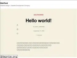 Sites similar to webtend.biz