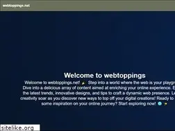 Sites similar to webtoppings.net
