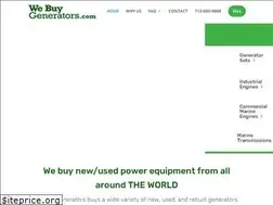 Sites similar to webuygenerators.com