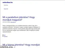 Sites similar to webvalasz.hu