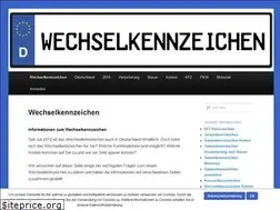 Sites similar to wechselkennzeichen.net