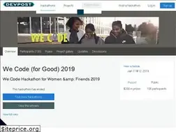 Sites similar to wecode2018.devpost.com