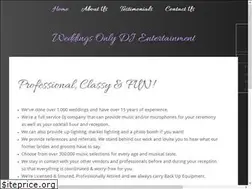 Sites similar to weddingsonlydjentertainment.com