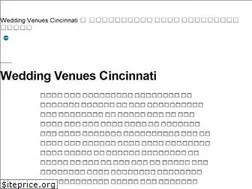 Sites similar to weddingvenuescincinnati.net