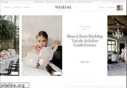 Sites similar to wedluxe.com