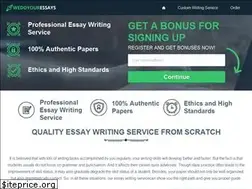 Sites similar to wedoyouressays.com