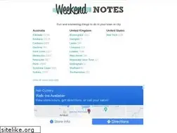 Sites similar to weekendnotes.com