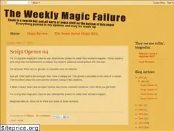 Sites similar to weeklymagicfailure.blogspot.com