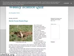 Sites similar to weeklysciencequiz.blogspot.com