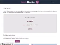 Sites similar to weeknumber52.com