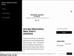 Sites similar to weeksmakelives.com