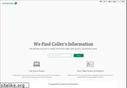 Sites similar to wefindcaller.com